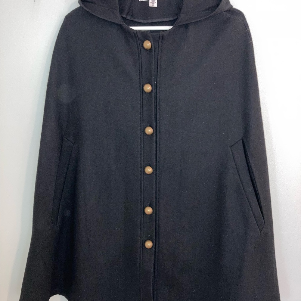 Vintage Hooded Cape / Overcoat